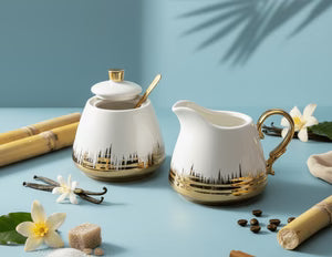 Ceramic Sugar & Milk Pot Set