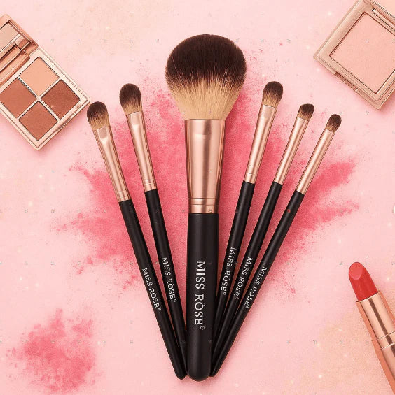 Miss Rose - Professional 6 Marble Makeup Brush Set